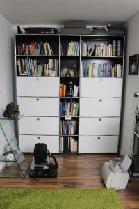 USM Haller Möbelfolierung Wandregal nacher