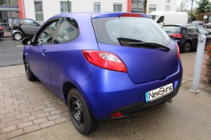 Fahrzeugfolierung Mazda 2 Heck